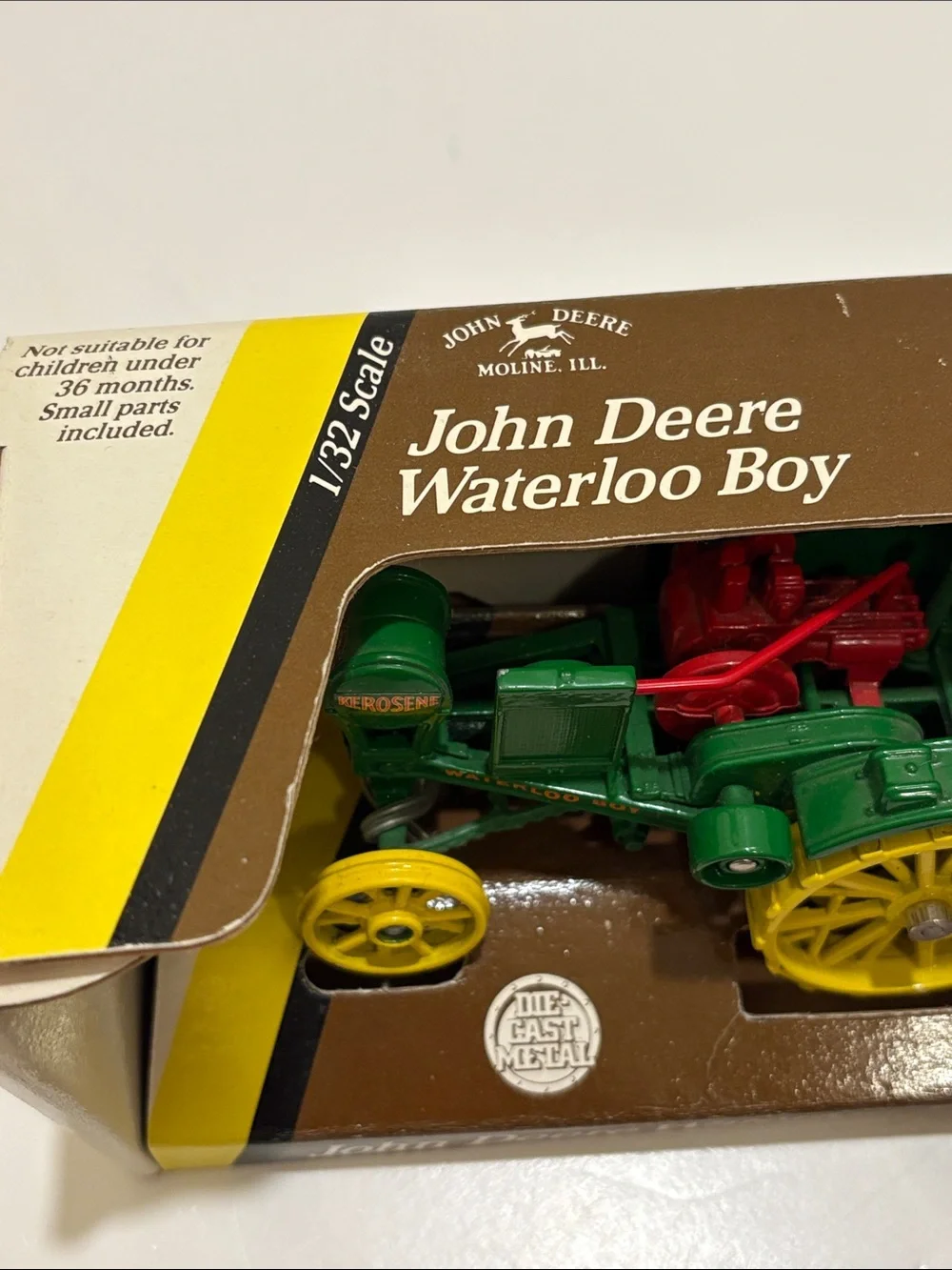 Ertl John Deere Waterloo Boy, 1/32 scale. In original box.